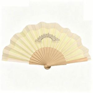 Abanico Plegable de Bambú y Madera Resistente, con Logotipo Personalizado Impreso, Tela Bordada, Papel, 23x42cm, Regalo Promocional - Product Image 3