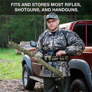 140 CM di pistola lunga lavorata a maglia trattata in Silicone 53 pollici caccia all'aperto borsa di stoccaggio altri prodotti per la caccia all'aperto - Product Image 6