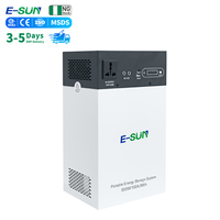 Batterie de stockage solaire 1 kWh, mini onduleur tout-en-un avec batterie pour système solaire domestique