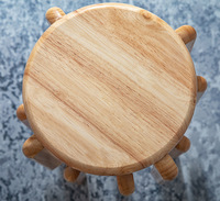 Chaises empilables modernes en bois massif pour salle à manger, salon, restaurant, café, bar à domicile, salle de bain, avec housse douce
