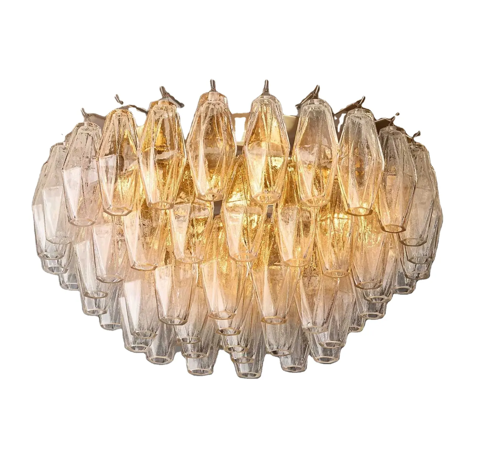 aisilan brass pendant light modern design adjustable ceiling chandelier lamp CHIARA SMOKE GLASS ceiling lamp