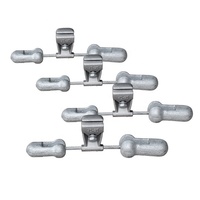 Amortisseur de vibrations asymétrique galvanisé de type 4D Stockbridge avec tiges de préhension préformées Raccords de ligne de transmission
