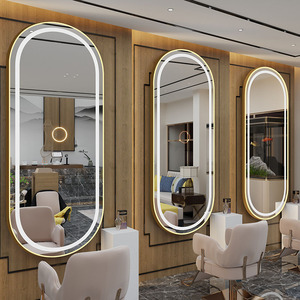 Stile moderno specchio parrucchiere salone di bellezza mobili da parete parrucchiere per il salone - Product Image 1