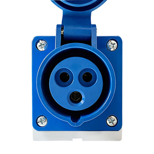<span class=keywords><strong>Prise</strong></span> de courant industrielle aéronautique standard européenne 250V, trois pôles, 16A, mâle et femelle, étanche à l'eau et à la poussière, TYPE2 - Product Image 6