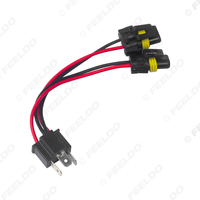 Adaptateur de douille d'ampoule de voiture H4 vers 9006, double tête, connecteur de câblage de phare LED/HID, faisceau de câblage