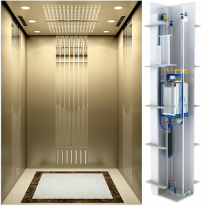 Mrl/Mr Titanium Gravé Maison Résidentielle Ascenseur Villa Maison Ascenseur Passager à Prix Abordable <span class=keywords><strong>220V</strong></span> 240V 380V Disponible - Product Image 3