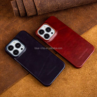 Étui de protection intégrale en cuir véritable de couleur unie, design de luxe personnalisé, vente en gros pour iPhone 15 13 14 Pro Max 16 17
