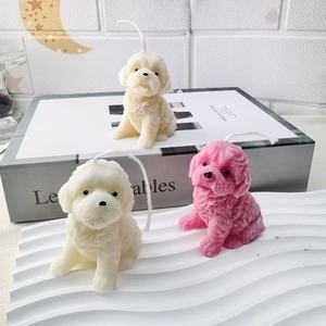3d Teddy Dog Shaped Soy Wax Aromatherapy <b>Candle</b> Home Decor <b>Candle</b> Smokeless Non-toxic Handmade Scented <b>Candle</b> - Product Image 1