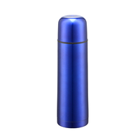 Termo de Doble Pared con Aislamiento al Vacío en Forma de Bala, Botella de Agua de Acero Inoxidable con Logotipo Impreso