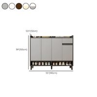 Meuble à chaussures moderne et mince en bois pour entrée, facile à assembler, grande capacité, unité de rangement multifonctionnelle avec étagères ouvertes pour la maison