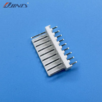 Conector de Montaje en Placa de Latón de 9 Pines con Paso de 2.54mm 2510-9A para PCB IP67 DC Recto Vertical Macho