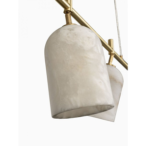 Modern Minimalist Marble Pendant <b>Light</b> 4 Head Gold Finish LED Chandelier For Bedroom Kitchen <b>Dining</b> Room - Product Image 4