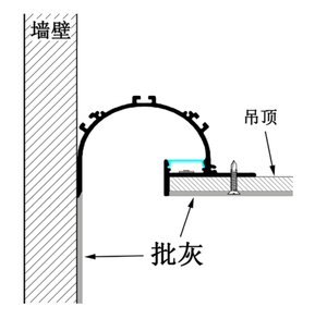 Profilo per Striscia LED con Base a Fessura, Asta Appendiabiti per Armadio con Profilo Triangolare in Alluminio di Alta Qualità e Finitura in Pelle - Product Image 6