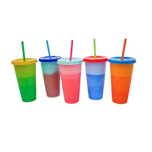 2020 <span class=keywords><strong>Amazon</strong></span> Top vendedores 5 piezas reutilizables temperatura mágica que cambia de Color de plástico beber <span class=keywords><strong>tazas</strong></span> de café - Product Image 1