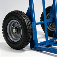 Chariot à main pliable portable en acier, chariot à main, chariot à roulettes, outils, équipement de manutention pour entrepôt et logistique