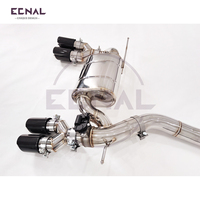 Sistema de Escape Valvetronic Ecnal para BMW F80 F82 M3 M4 S55 3.0T 2014-2020, Tubo de Escape de Acero Inoxidable con Válvula de Escape de un Solo Tubo Trenzado