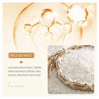 Crème hydratante régénérante à la pulpe de riz brute, soin de la peau, kit de 6 pièces, sérum pour le visage, soin anti-âge pour les yeux, ensemble de soins de la peau