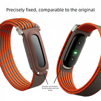 Bracelet de montre en nylon personnalisé avec logo pour Google Fitbit Air, bracelet sport tressé, réglable, respirant, bracelet de remplacement