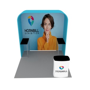 2024 Quick Fix Portable Exhibition Booth Stands Free Custom Design Exhibition Display With Display Counter