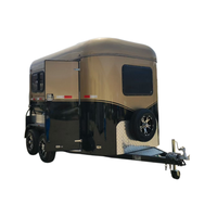 Remorque de transport en aluminium pour 3 chariots, norme australienne, pour chevaux