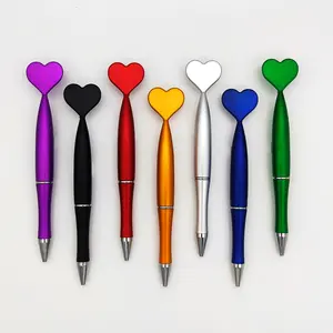 custom promotional love attractive skinny heart shape ball pen novelty ballpoint pens with custom logo heart