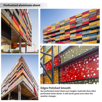 Écran en aluminium découpé au laser de conception paramétrique pour façade de bâtiment moderne