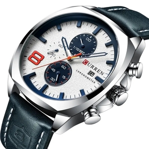 Nuevo Reloj Cronógrafo de Cuarzo para Hombre, Movimiento de Lujo, Estilo Deportivo, Correa de Cuero Impermeable de Alta Calidad - Product Image 1