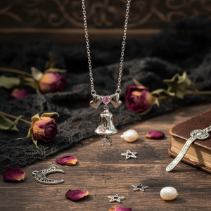 Collana di perle di luna con cuore in stile gotico Boho coreano di tendenza vendita calda all'ingrosso collane di fascino di moda - Product Image 3