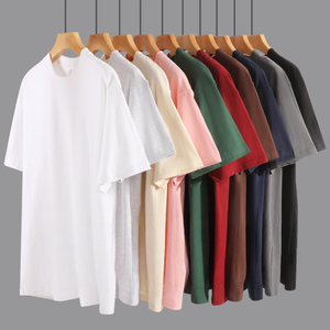 High Quality Wholesale 260-300 Gsm Loose Fit T Shirt Cotton Custom Sport T Shirt Gym Oversized Men T-Shirt - Product Image 3