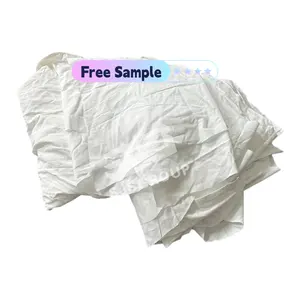 Cotton Textile Waste White Bed Sheet Recycled Industrial Cleaning Wiping Cotton Rags For Selling