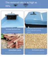Décortiqueuse de maïs électrique diesel/essence, mobile sur roues, petite décortiqueuse domestique pour la fabrication d'aliments pour animaux de ferme