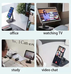Soporte giratorio <span class=keywords><strong>360</strong></span>° para teléfono, base plegable doble para tabletas, compatible con iPad Pro de 12.9 pulgadas, gran venta. - Product Image 5