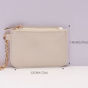Monedero de Nylon Ecológico Personalizado para Mujer, con Parches de Letras de Chenilla, Cierre de Cremallera, Mini Bolsa para Monedas - Product Image 6
