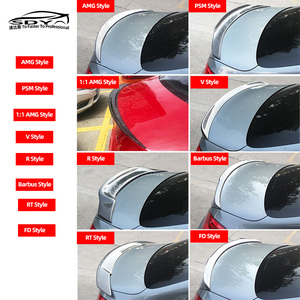 Aileron arrière en fibre de carbone style AMG PSM <span class=keywords><strong>R</strong></span> <span class=keywords><strong>V</strong></span> FD BB RT C63 pour Mercedes Benz A C E CLA CLASS - Product Image 3