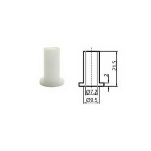 New High Quality Plastic Nylon Bushing 7.2mm White Door Hinge Cap for Refrigerator Freezer Parts - Product Image 1