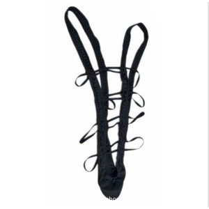 Body sexy pour homme, noir, sans manches, tricoté, lisse, vêtement de nuit, lingerie, tenue décontractée, découpe sur le devant, ajusté, une pièce - Product Image 5