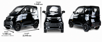 Nouvelle berline électrique 1 kW 2026 économique sans permis de conduire, vitesse maximale 25 km/h, grande autonomie, propulsion simple