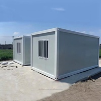 SKYLINE Casa Contenedor Prefabricada Modular Moderna con Acabado de Madera, Construcción Rápida, Personalizable, para Hogar, Tienda, Hotel, Escuela, Transpirable