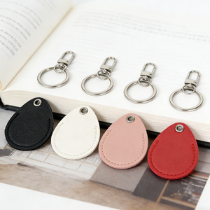 Promotional Real Leather <b>Key</b> <b>Ring</b> Holder Pu Leather Rectangle Keychain Lanyard for <b>Bag</b> Pendant - Product Image 2