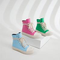 P5919-latest Produits 2023 chaussures en toile blanche vente en gros de chaussures hautes à lacets