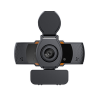 Webcam USB 1080P dengan Mikrofon 2MP CMOS HD Kamera Komputer Plug and Play untuk Konferensi Video PC Laptop Desktop
