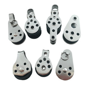 بكرة نايلون ثلاثية العجلات من الفولاذ المقاوم للصدأ مع ملحقات ومحمل لليخت الكاياك - Product Image 4