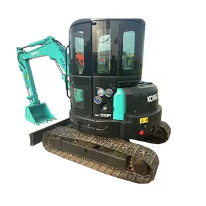 Original Japanese made used Kobelco 55 Crawler Excavator with Cabin 5 ton used mini excavator