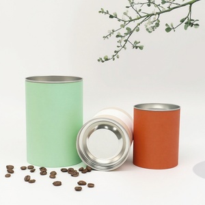 Tubes en papier biodégradables et recyclables de qualité alimentaire Hannpack pour café et thé, taille et logo personnalisables, emballage cylindrique compostable - Product Image 2