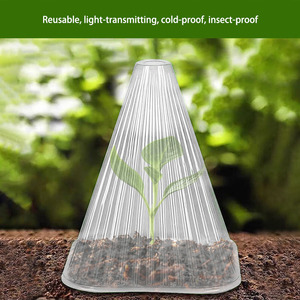 Cubierta Protectora Transparente para Plántulas de Plástico Jiuyi, Cubierta Protectora para Plántulas en Forma de Campana Contra Pájaros, Insectos y Viento para Viveros y Granjas - Product Image 2