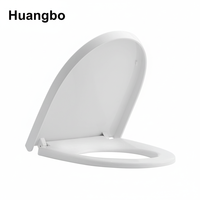 Couvre-siège de toilette en PP rouge haut de gamme, épais, avec fonction de dégagement rapide, couvercle de toilette bleu pour maison et appartement modernes
