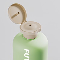 Vente chaude Emballage de lotion de luxe OEM/ODM Bouteille de shampooing biodégradable avec pompe et impression d'écran HDPE