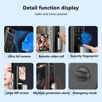 Cerradura Inteligente con Reconocimiento Facial para Exteriores Eseye, Impermeable, con Videoportero WiFi Tuya, Entrada sin Llave para Puertas de Madera y Aluminio