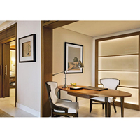 Ensemble de meubles de chambre d'hôtel Hampton Inn de style moderne en bois massif sur mesure de Foshan, mobilier d'hôtel commercial 5 étoiles