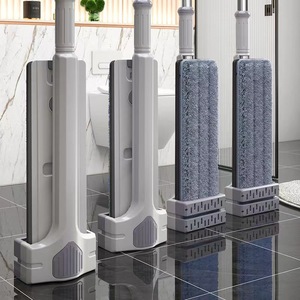 Flat Mop Microfiber Hook And Loop Fastener Large Cloth For Floor Cleaning Household Use - Product Image 1